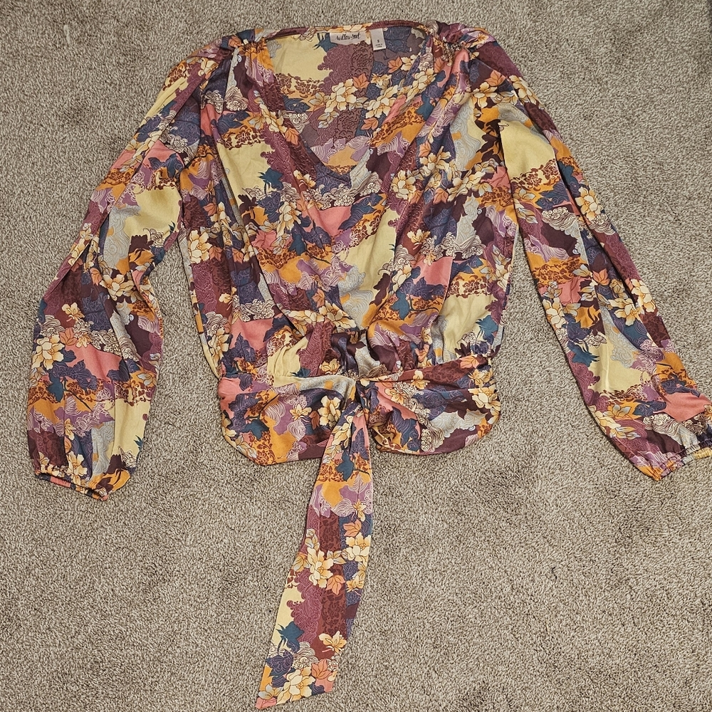 Willow and Root Floral Blouse